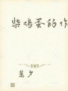 柴鸡蛋的作品