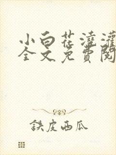 小白花浇灌日常全文免费阅读