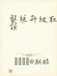 系统升级取液小说