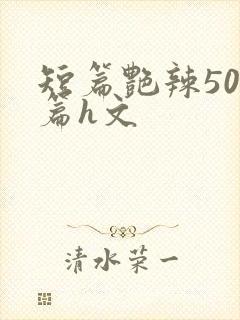 短篇艳辣500篇h文封面