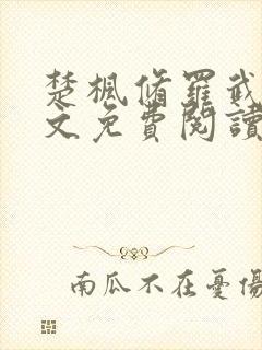 楚枫修罗武神全文免费阅读