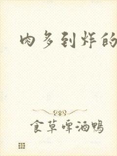 肉多到炸的古代