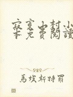 寂寞山村小说全本免费阅读