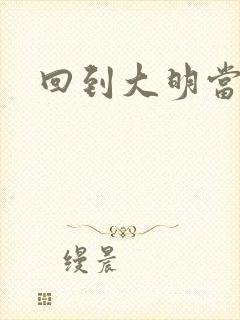 回到大明当才子