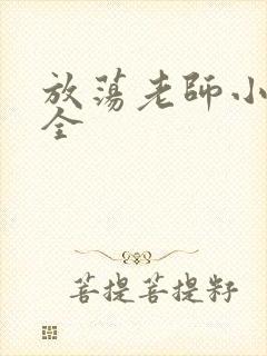 放荡老师小说大全封面