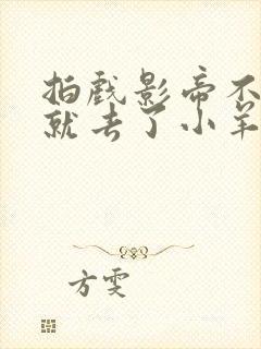 拍戏影帝不小心就去了小羊的世界封面