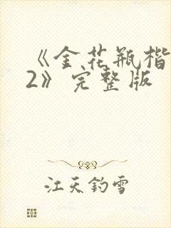 《金花瓶楷梅花2》完整版