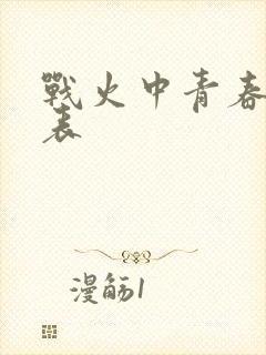 战火中青春演员表