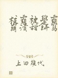 校霸被学霸玩到崩溃甜饼写手