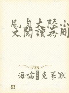 风月大陆小说全文阅读无删减