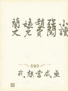 兰姨赵强小说全文免费阅读