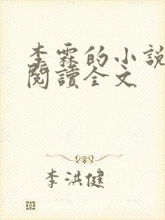 李霖的小说免费阅读全文