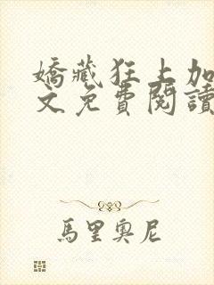 娇藏狂上加狂全文免费阅读笔趣阁