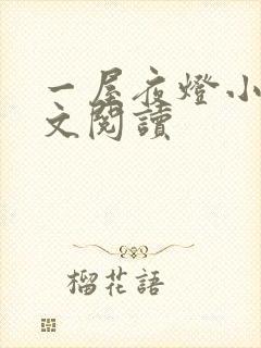 一屋夜灯小说全文阅读