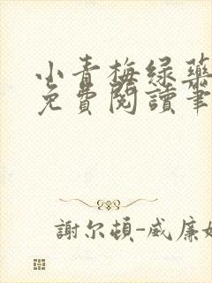 小青梅绿药全文免费阅读笔趣阁