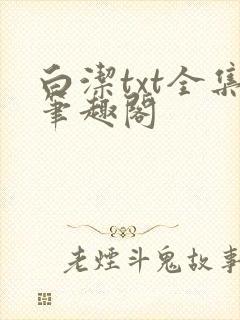 白洁txt全集笔趣阁