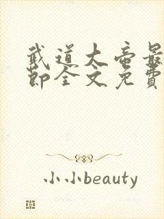 武道大帝最新章节全文免费阅读