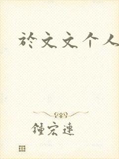 于文文个人简历