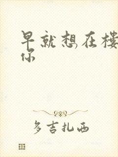 早就想在楼梯要你