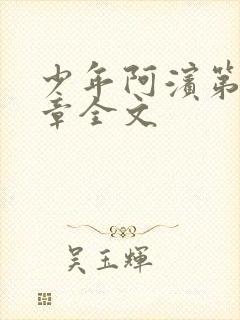 少年阿滨第13章全文