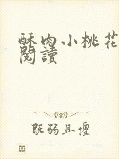 酥肉小桃花全文阅读封面