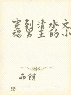 穿到清水文里造福男主的小说