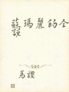 苏玛丽的全部小说