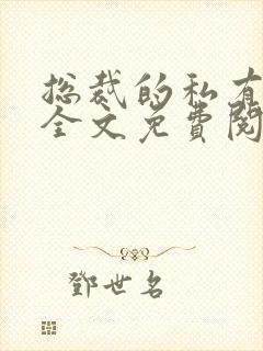 总裁的私有宝贝全文免费阅读