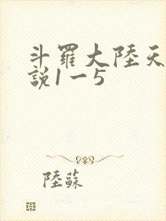 斗罗大陆天狂传说1一5封面