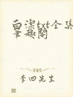 白洁txt全集笔趣阁