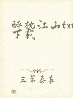 醉枕江山txt下载