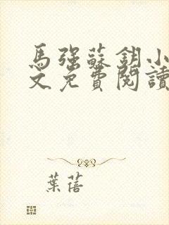 马强苏钥小说全文免费阅读最新章节