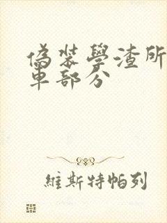 伪装学渣所有开车部分