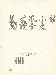 凤求凰小说免费阅读全文