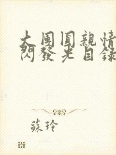 大团圆亲情会闪闪发光目录