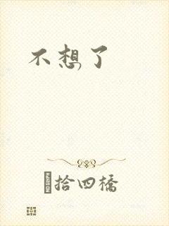 不想了