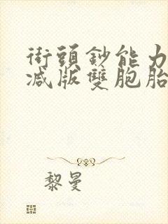 街头钞能力无删减版双胞胎