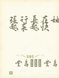 张行长在她体内越来越快
