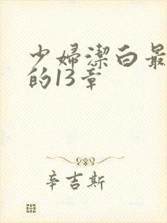 少妇洁白最刺激的13章