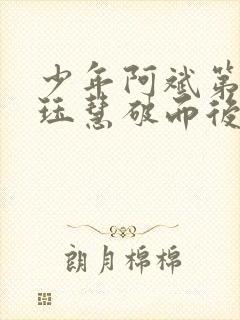 少年阿斌第二部珏慧破而后立