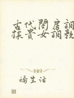 古代闺房调教h揉贵女调教记