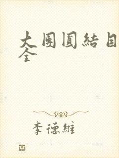 大团圆结目录大全