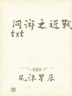 网游之近战法师txt