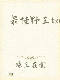最佳野王txt