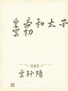 皇帝和太子妃h云初