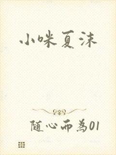 小咪夏沫封面