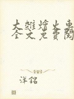 大杂烩火车小说全文免费阅读