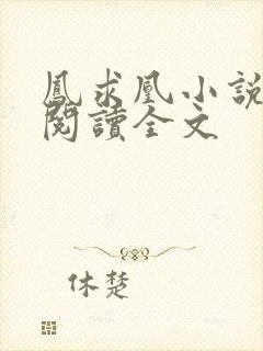 凤求凰小说免费阅读全文封面