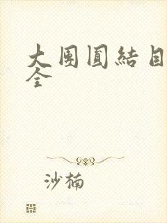 大团圆结目录大全