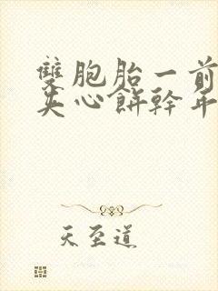 双胞胎一前一后夹心饼干年下